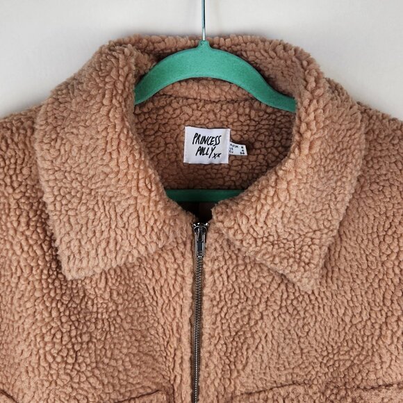 Princess Polly Doria Teddy Zip Jacket sz 4 - Picture 4 of 9